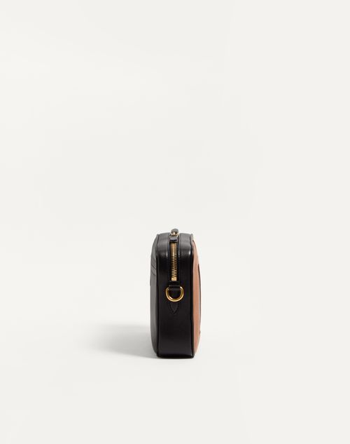 Valentino Garavani - Valentino Garavani Viva Superstar Nappa Leather Crossbody Bag - Black/spice - Man - Shoulder Bags