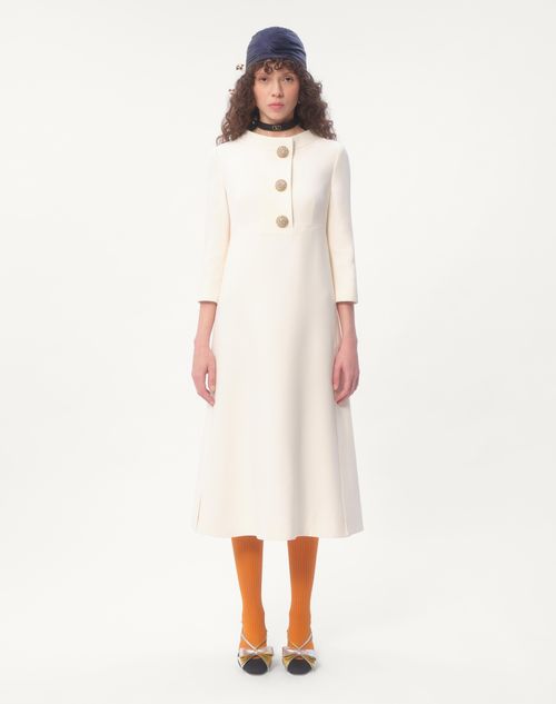 Valentino - Crepe Couture Midi Dress - Ivory - Woman - Dresses