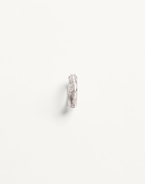 Valentino Garavani - Anello Ovalette In Metallo - Palladio - Uomo - Gioielli
