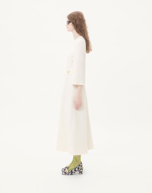 Valentino - Crepe Couture Midi Dress - Ivory - Woman - Dresses