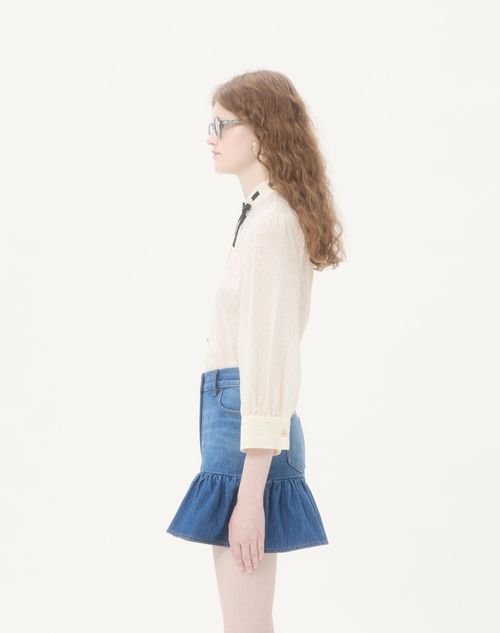 Valentino - Daisy Sangallo Polka Dot Shirt - Ivory - Woman - Shirts & Tops