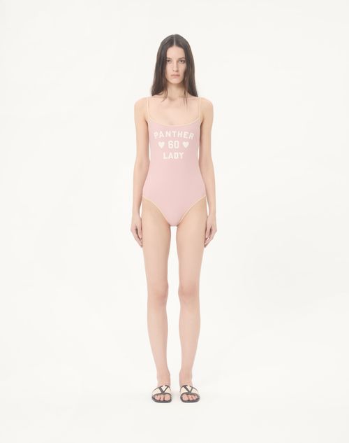 Valentino - Printed Lycra One-piece Swimsuit - Pink - Woman - Beachwear