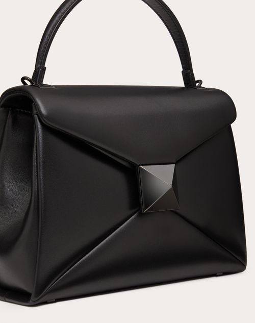 Valentino Garavani - ワンスタッズ ラムナッパレザー スモール ハンドバッグ - ブラック - ウィメンズ - トップハンドルバッグ