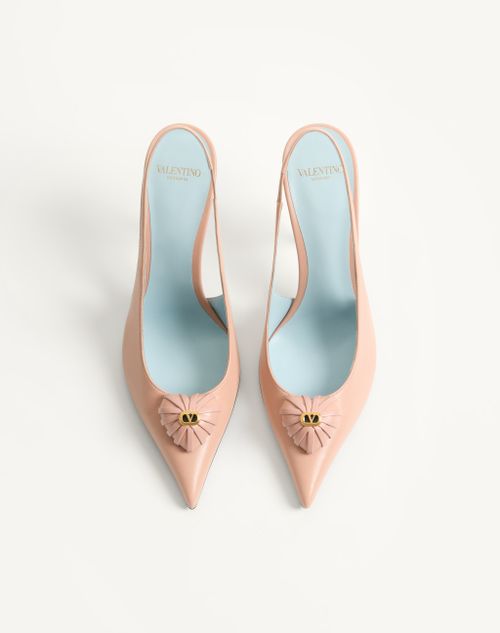 Valentino Garavani - Coeur Royal Slingback Pumps In Kidskin 100mm - Phard - Woman - Pumps And Slingbacks
