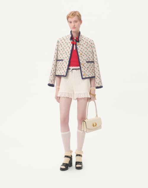 Valentino - Short À Pois Daisy Sangallo - Ivoire - Femme - Shorts Et Pantalons
