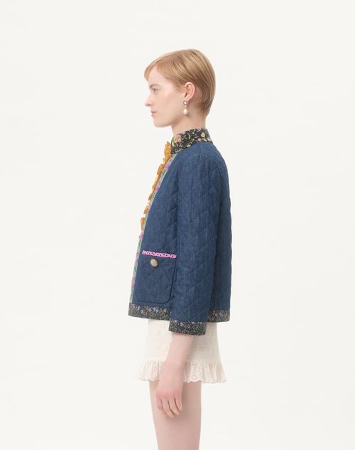 Valentino - Chambray Denim Jacket - Blue - Woman - Denim