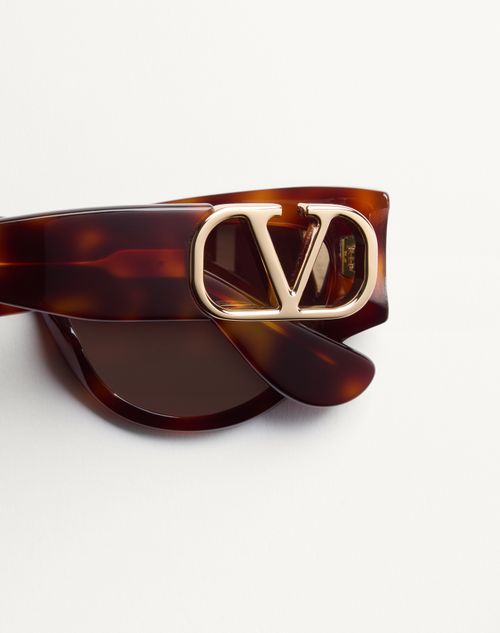 Valentino - Cat-eye Acetate Eyewear - Havana/brown - Woman - Eyewear