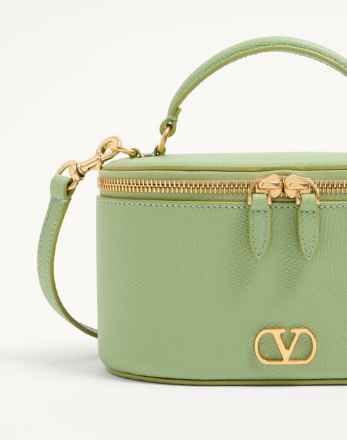Valentino Garavani - Vロゴ シグネチャー グレインカーフスキン ミニ バニティバッグ - ミント - ウィメンズ - 