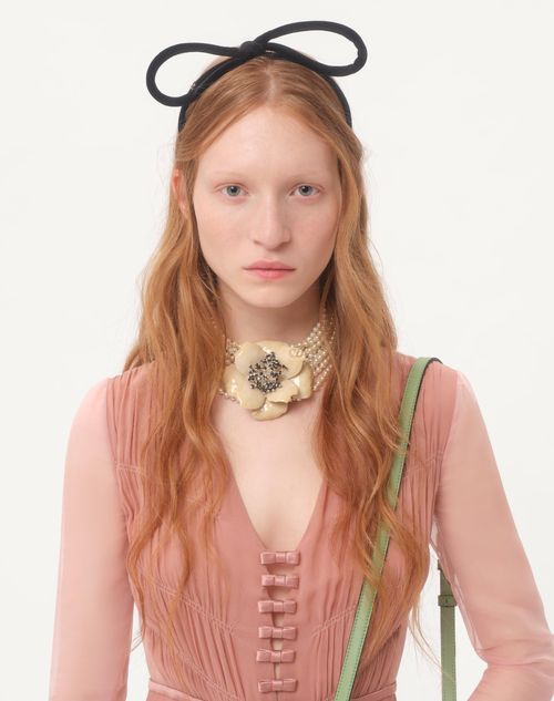 Valentino - Light Georgette Long Dress - Light Pink - Woman - Gowns