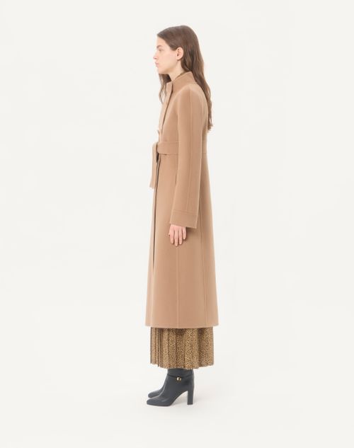 Valentino - Double Kashmir Coat - Camel - Woman - Coats And Outerwear