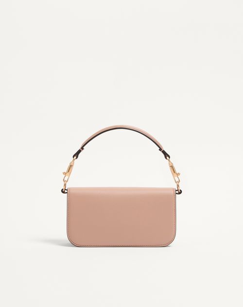 Valentino Garavani - Valentino Garavani Locò Small Shoulder Bag With Jewel Logo - Rose Cannelle - Woman - Shoulder Bags