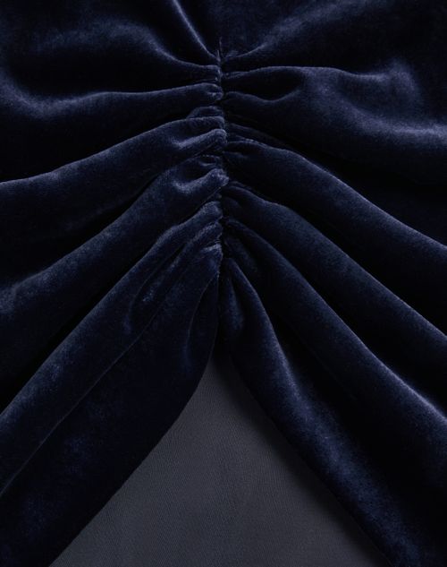 Valentino - Velvet Skirt - Navy - Woman - Skirts