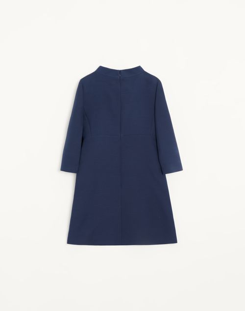 Valentino - Crepe Couture Short Dress - Blue - Woman - Dresses