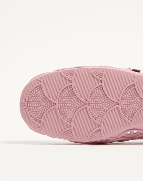 Valentino Garavani - Ondette Rubber Ballerina With Scallop Pattern 05mm - Pink - Woman - Ballerinas