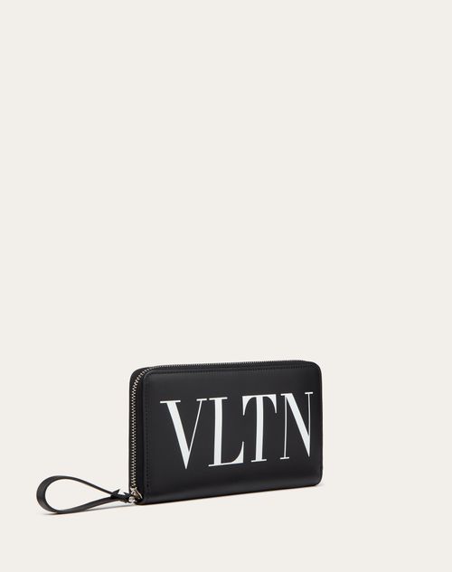 Valentino Garavani - Vltn Wallet - Black/white - Man - Accessories