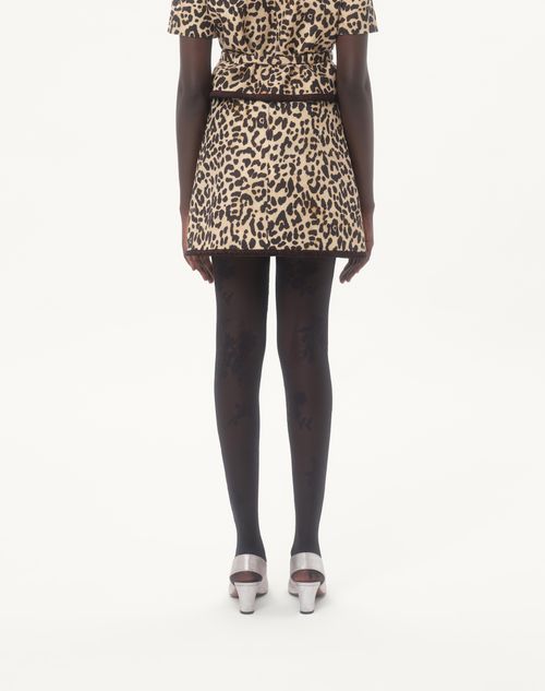 Valentino - Animalier Print Crepe Couture Skirt - Animal Print - Woman - Skirts