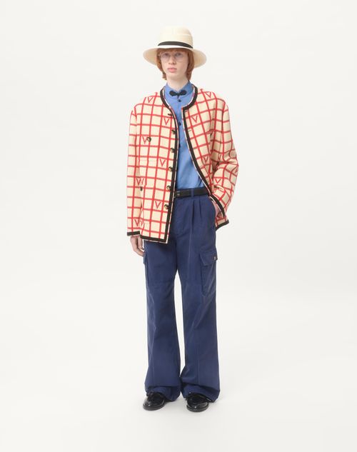 Valentino - Denim Cargo Trousers - Blue - Man - Denim