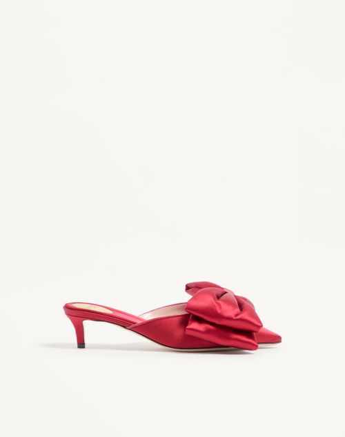 Valentino Garavani - Yolande Satin Mule 45mm - Red - Woman - Pumps And Slingbacks