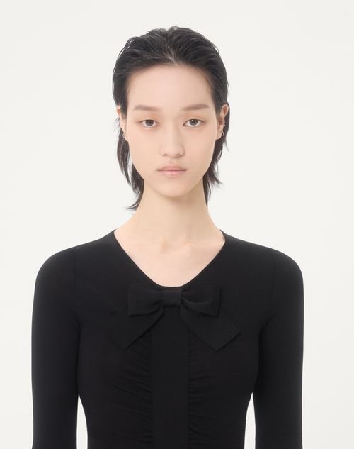 Valentino - Abito In Maglia - Nero - Donna - Abiti