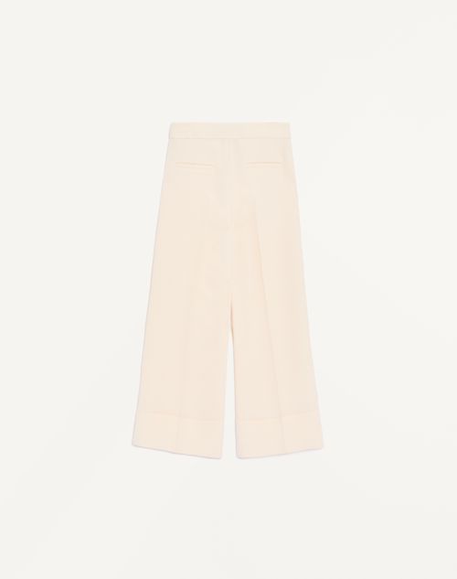 Valentino - Crepe Couture Trousers - Vanilla - Woman - Trousers And Shorts