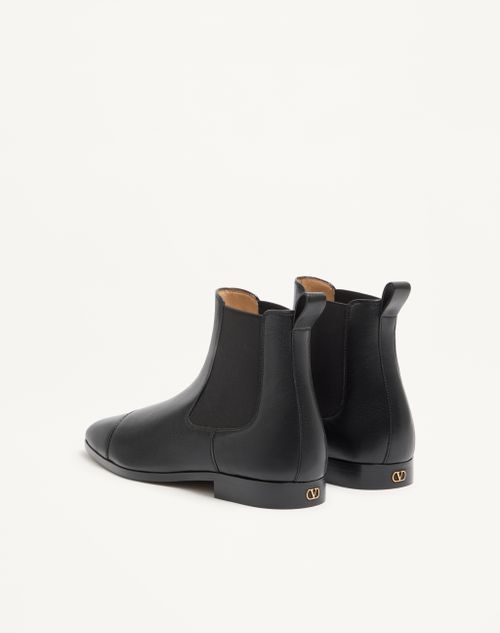 Valentino Garavani - Mockers Ankle Boot In Kidskin - Black - Man - Boots