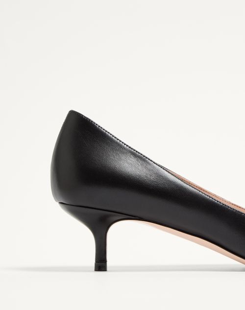 Valentino Garavani - Bepointy Pump In Patent Leather And Kidskin 45mm - Black/ivory - Woman - Pumps And Slingbacks