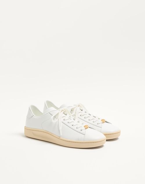 Valentino Garavani - Royco Sneaker In Nappa Calfskin - White - Man - Sneakers