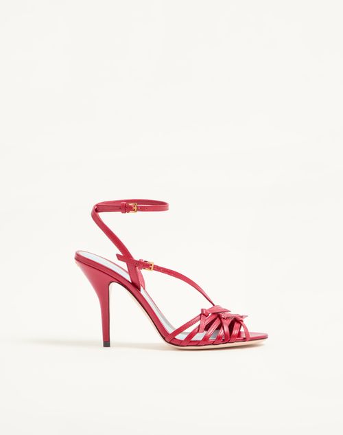 Valentino Garavani - Nodine Kidskin Sandal 100mm - Red - Woman - Sandals