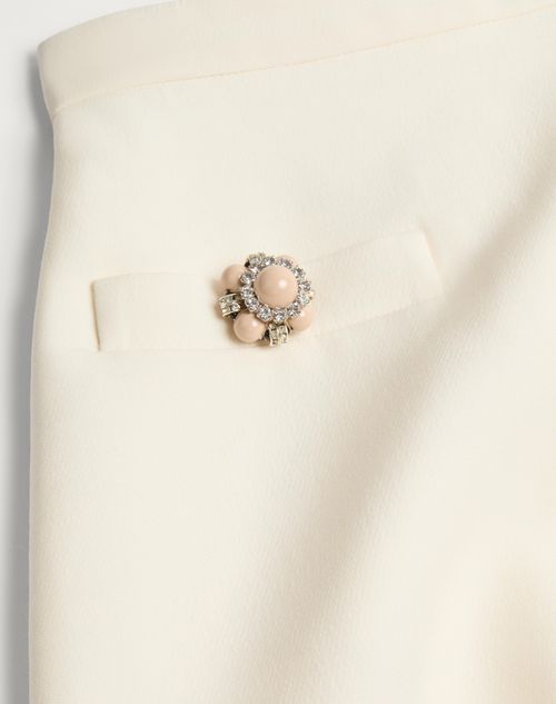 Valentino - Gonna In Crepe Couture - Avorio - Donna - Gonne