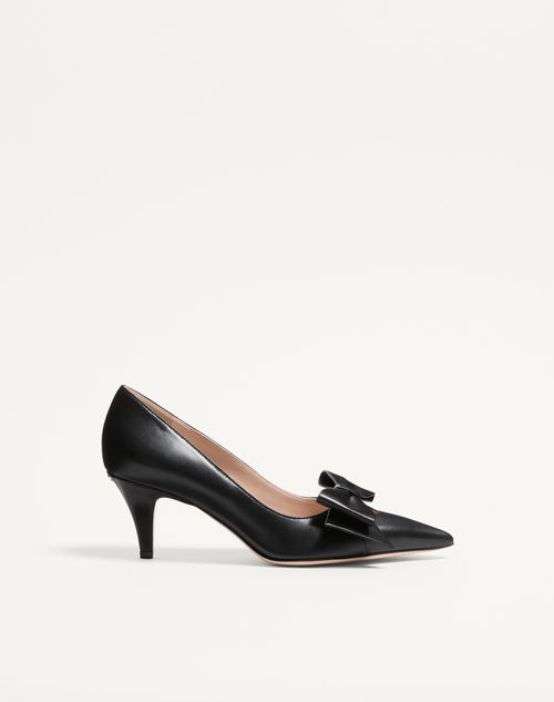 Valentino Garavani - ボウワウ キッドスキン パンプス 65mm - ブラック - ウィメンズ - パンプス