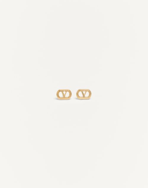 Valentino Garavani Ovalette Metal Earrings Woman Gold Onesize