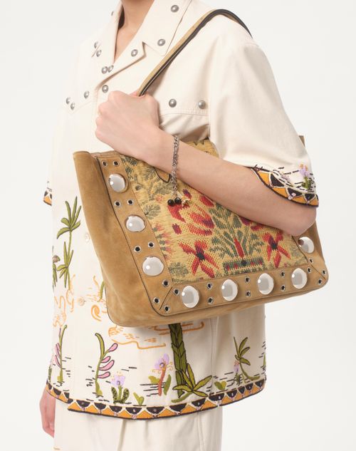 Valentino - Cotton Canvas Shirt With Floral Embroidery - Shell - Man - Shirts
