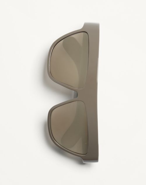 Valentino - Occhiale Geometrico In Acetato - Marrone/bronze - Unisex - Occhiali