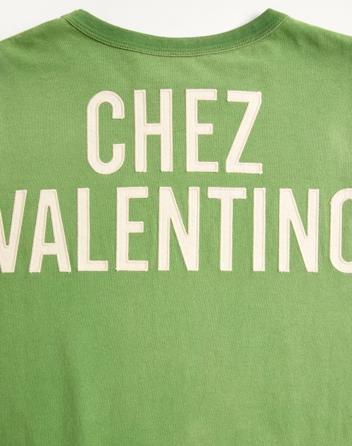 Valentino - Printed Cotton T-shirt - Laurel/birch - Woman - Tshirts And Sweatshirts