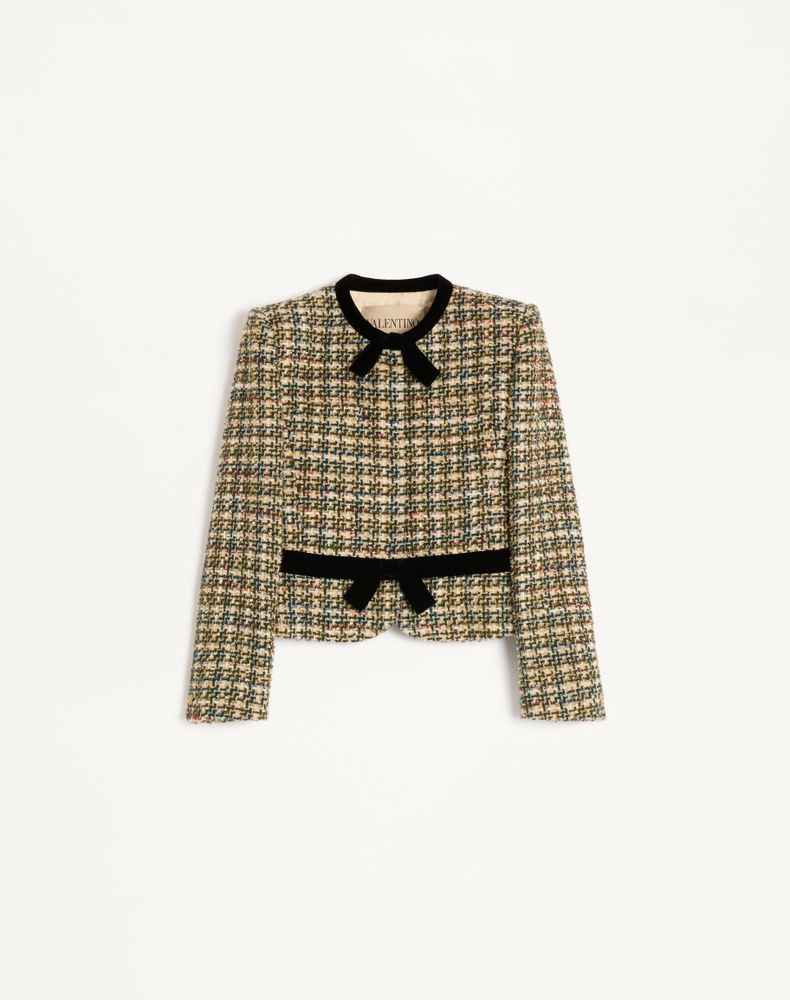 Valentino Women's Multicolour Tweed Jacket Woman 44