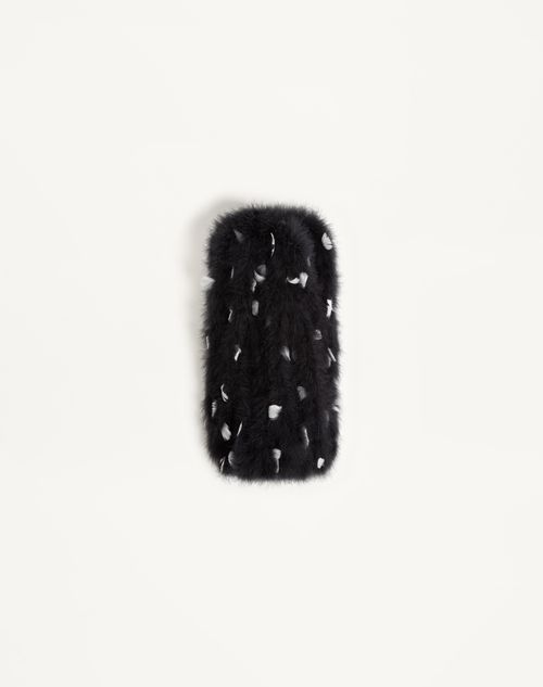 Valentino Garavani - Valentino Scarf With Turkey And Goose Feathers - Black/white - Woman - Soft Accessories