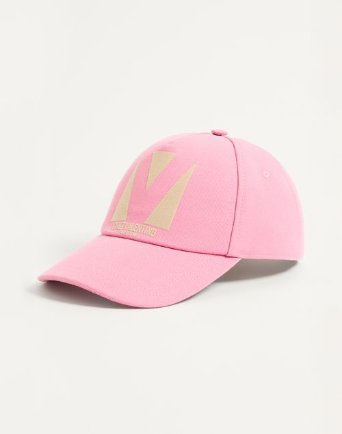 Valentino Garavani - Chez Valentino Cotton Baseball Cap - Pastel Pink/butter - Woman - Hats And Gloves