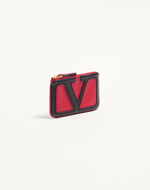 Valentino Garavani - Valentino Garavani Viva Superstar Nappa Leather Key Ring - Red/black - Woman - Bag Charms And Keyrings