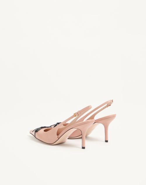 Valentino Garavani - Bepointy Slingback Pump In Patent Leather And Kidskin 80mm - Phard/black - Woman - Pumps And Slingbacks