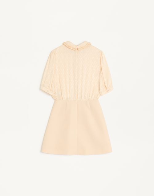 Valentino - Crepe Couture Short Dress - Birch - Woman - Dresses
