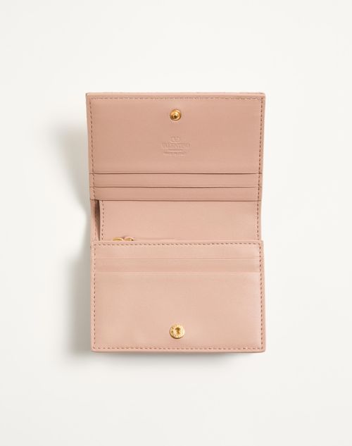 Valentino Garavani - Valentino Garavani Quiltie 67 Wallet In Quilted Nappa Leather - Rose Cannelle - Woman - Wallets And Small Leather Goods