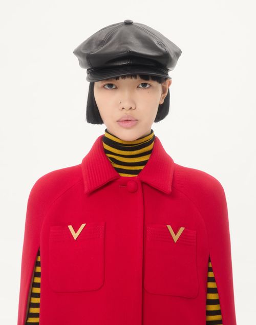 Valentino - Drill Double Cape - Red - Woman - Coats And Outerwear