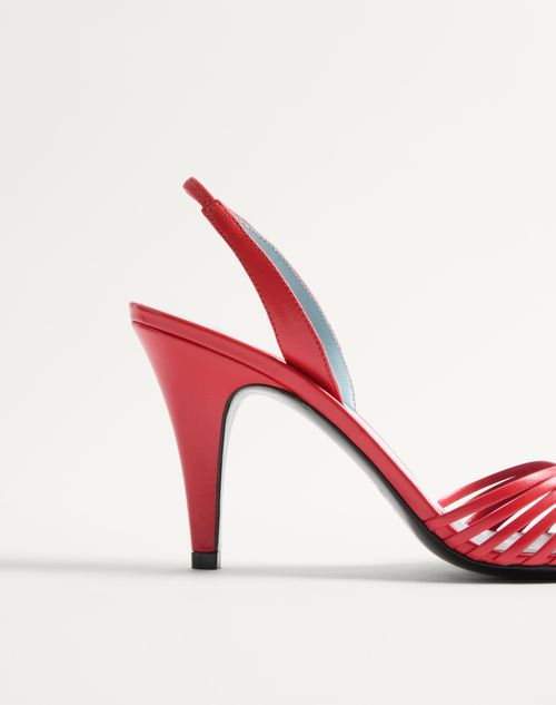 Valentino Garavani - 샌들 쿠에르 로얄 키드스킨 85mm - 레드 - 여성 - 샌들