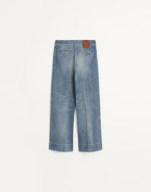 Valentino - Denim Pants - Blue - Woman - Denim