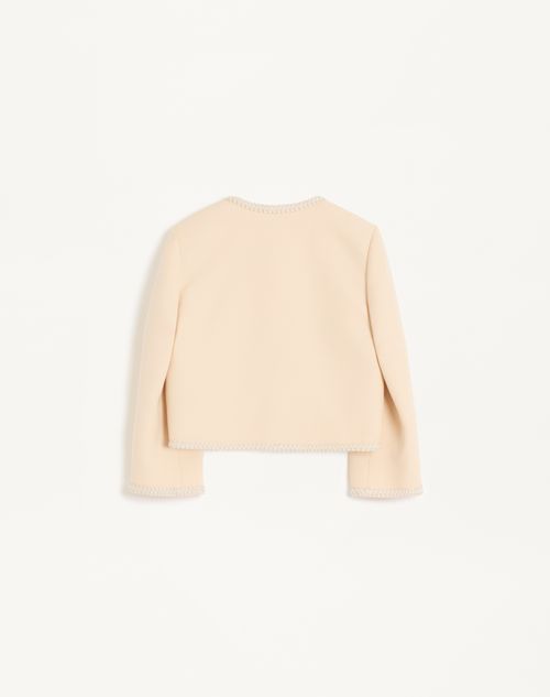 Valentino - Crepe Couture Jacket - Birch - Woman - Jackets And Blazers