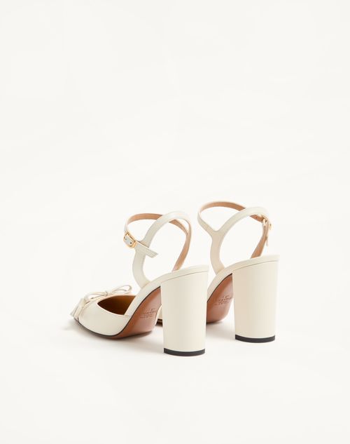 Valentino Garavani - Valet Du Roi Pumps In Kidskin 90mm - Butter/tobacco - Woman - Pumps And Slingbacks