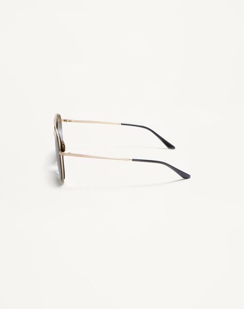 Valentino - Metal Aviator Frame - Gold/green - Unisex - Eyewear