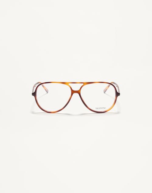 Valentino - Runde Acetat-brille - Havana - Unisex - Sonnenbrillen