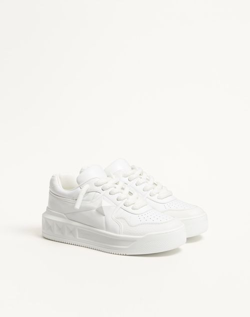Valentino Garavani - One Stud Xl Nappa Leather Low-top Sneaker - White - Man - Sneakers