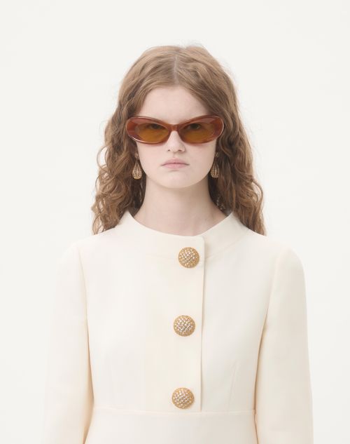 Valentino - Crepe Couture Short Dress - Ivory - Woman - Dresses